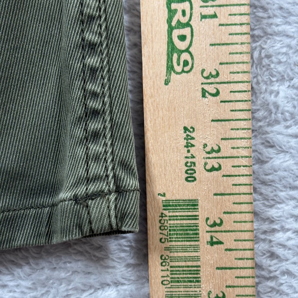 Faherty Brand Men Olive Green 5-Pocket Chino Pants Slim Straight Twill Cotton 35 - Picture 5 of 9